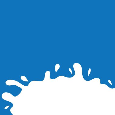 Süt Sıçratma illüstrasyon vektörü 