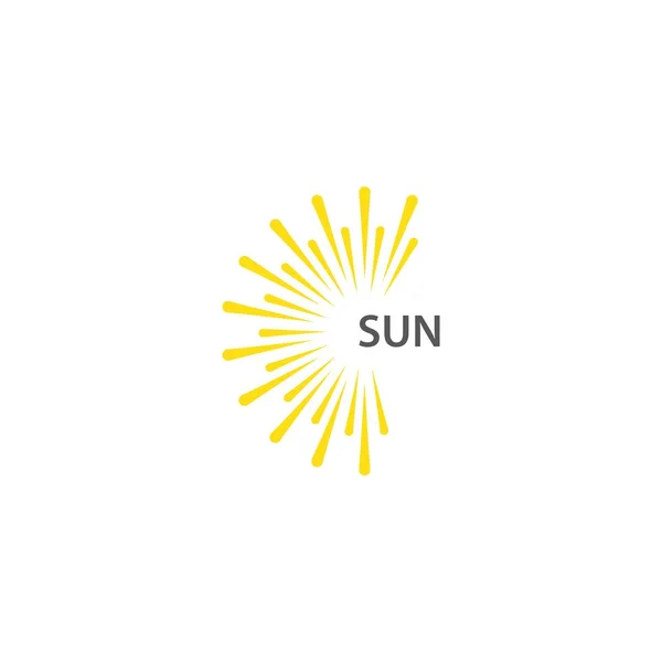太陽のイラストロゴベクトル — ストックベクタ