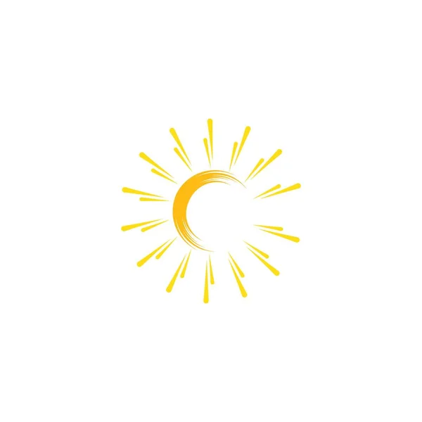 Sonne Illustration Logo Vektor — Stockvektor