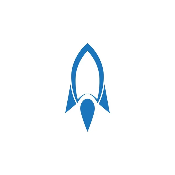 Logotipo ilustração foguete — Vetor de Stock