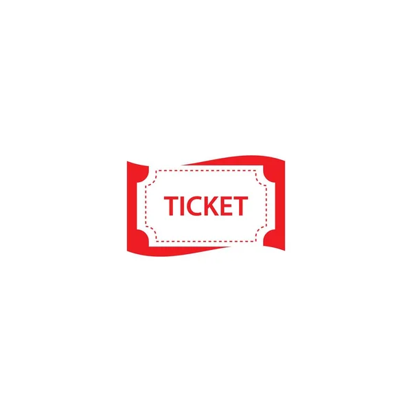 Vettore icona logo biglietto — Vettoriale Stock
