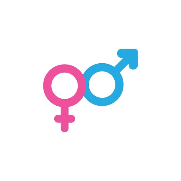 Geschlechtsspezifischer Logo-Vektor — Stockvektor