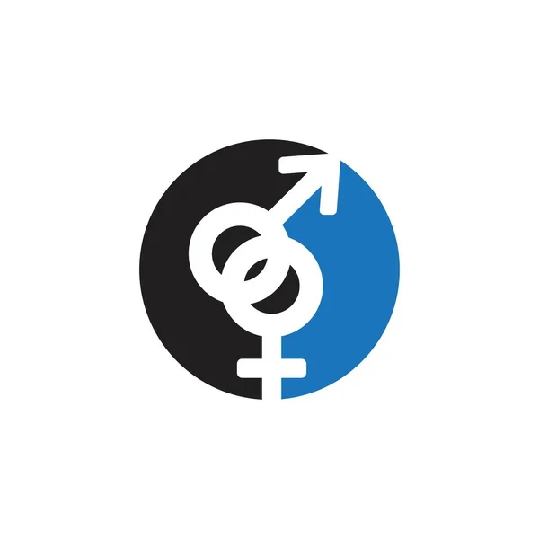 Género logo vector — Archivo Imágenes Vectoriales