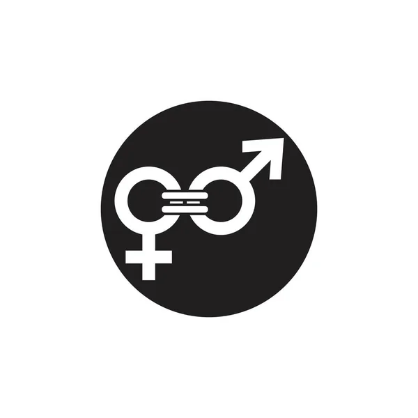 Гендерный вектор логотипа — стоковый вектор