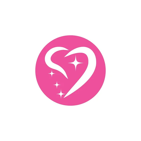 Серце шаблон логотип — стоковий вектор