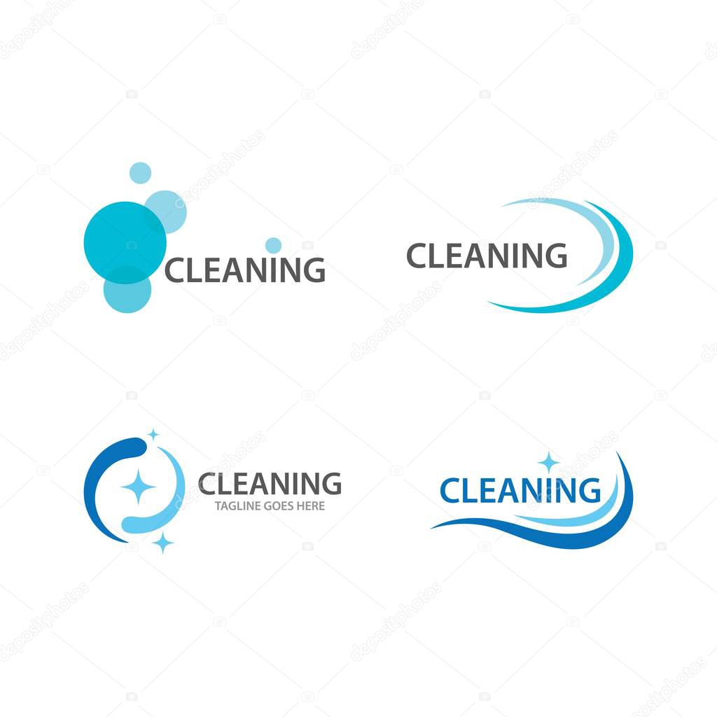 Cleaning logo and symbol ilustration vector template