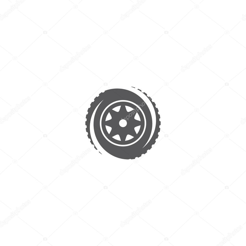 Tires illustration logo vector template