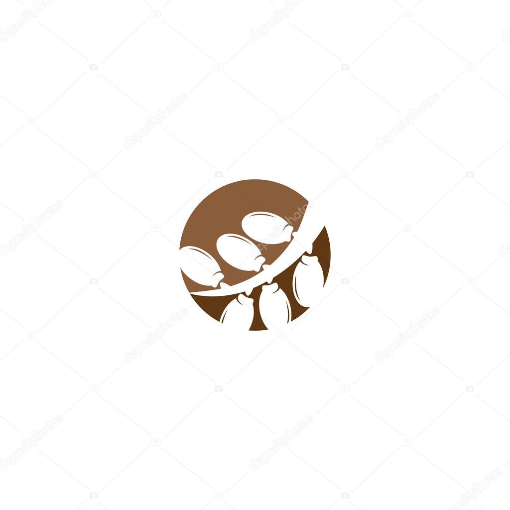 Date fruits logo illustration vector flat design
