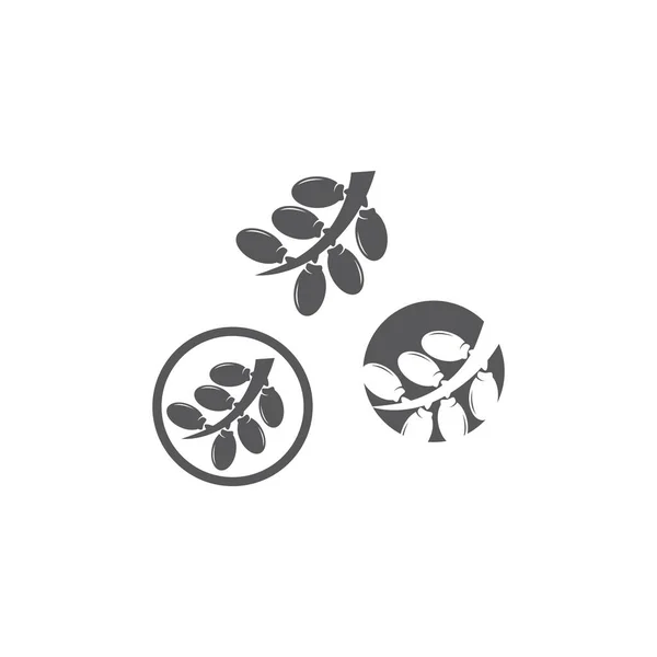 Date fruits logo Royalty Free Stock Vectors