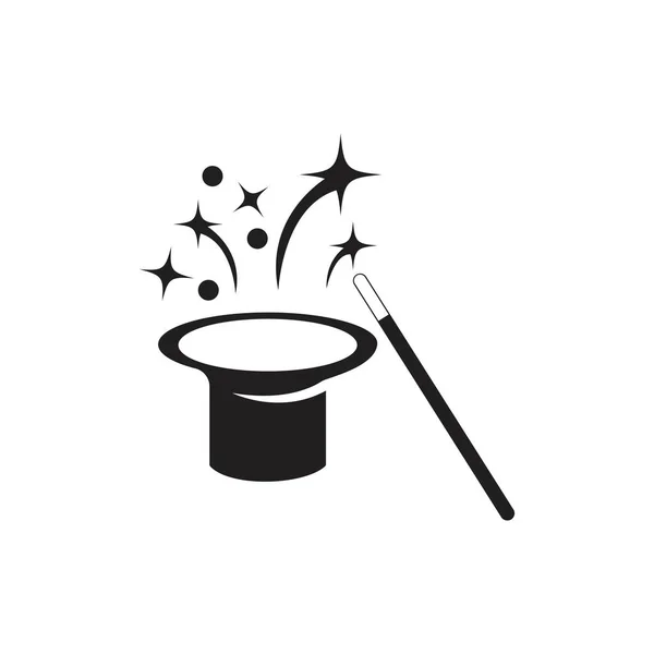 Magic stick logo — Stock Vector