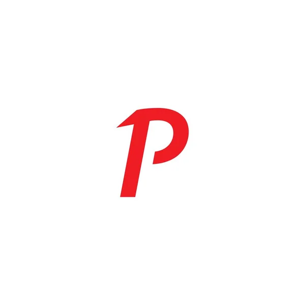 P list logo — Wektor stockowy