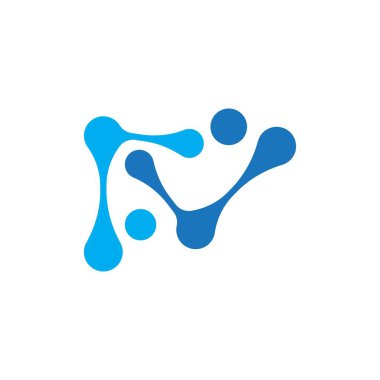 molekül Logo vektör 