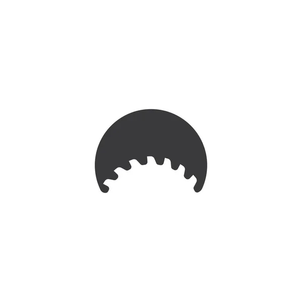 Logotyp för metallsåg — Stock vektor