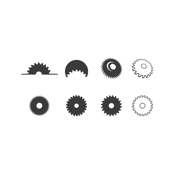 Logo de scie métallique — Image vectorielle