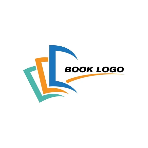 Plantilla Logo Libro — Vector de stock