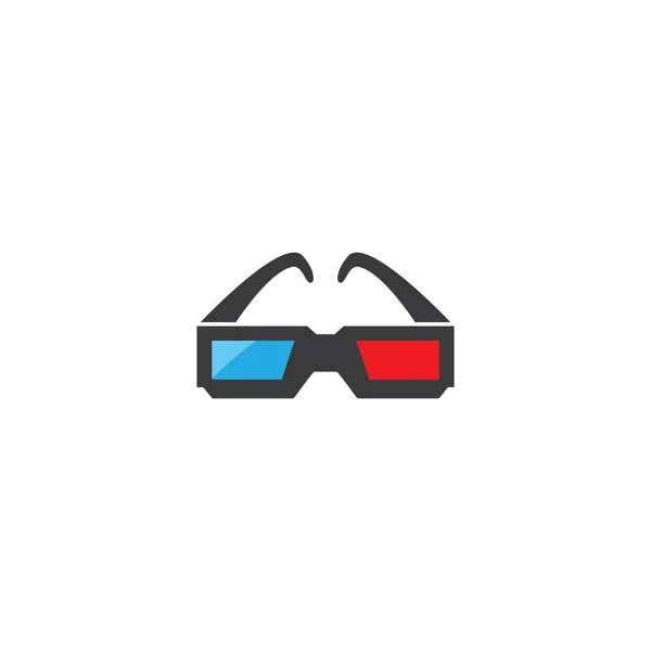 Icona 3d occhiali — Vettoriale Stock