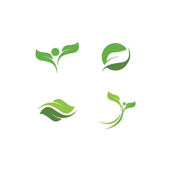 Green leaf logo — Stock Vector