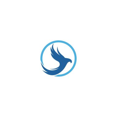 Şahin kartal logo şablonu 