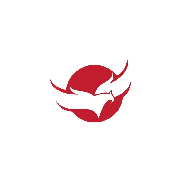 Falk örn fågel logotyp mall — Stock vektor