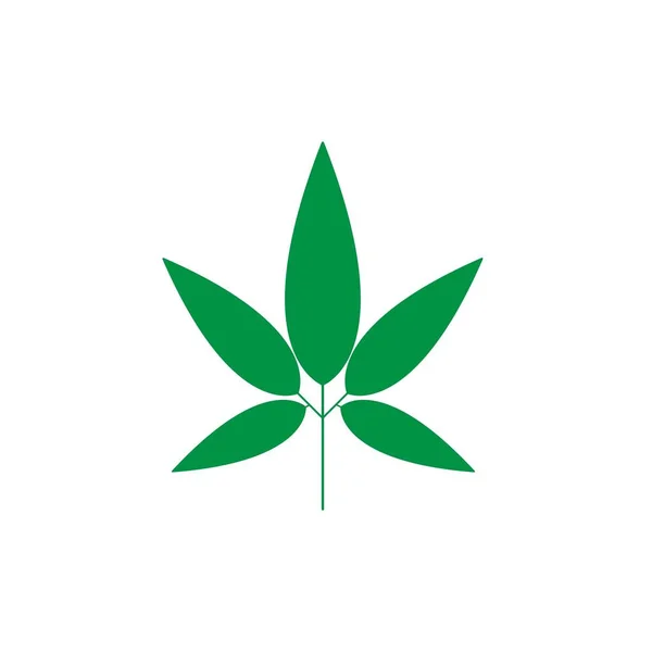 Logotipo marijuanna cannabis — Vetor de Stock