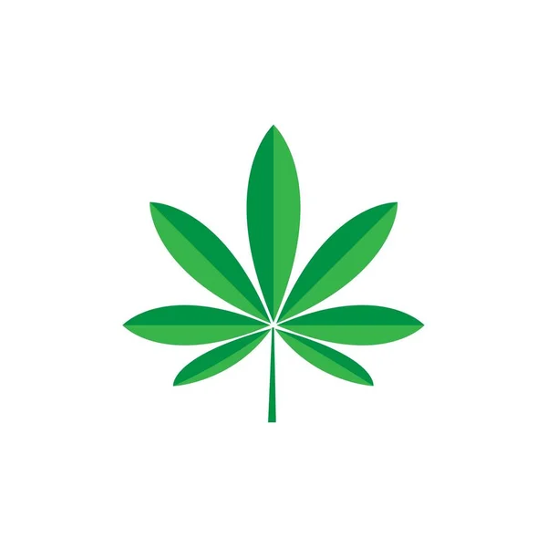 Logo marijuanna cannabis — Vector de stock