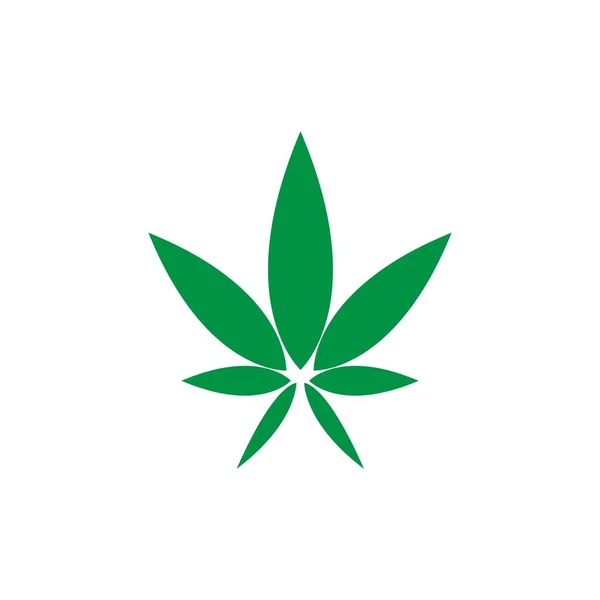 Logo marijuanna cannabis — Vector de stock