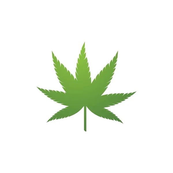 Cannabis marijuanna logo — Vettoriale Stock
