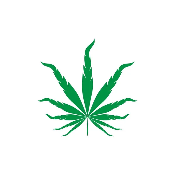 Logo marijuanna cannabis — Vector de stock