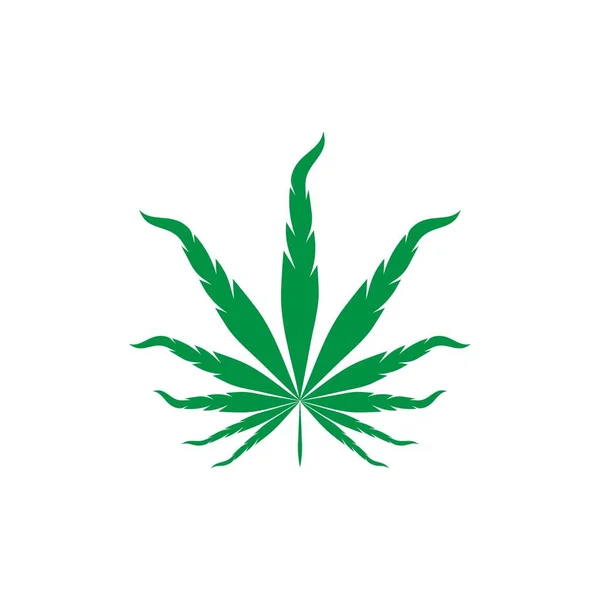 Logotipo marijuanna cannabis —  Vetores de Stock