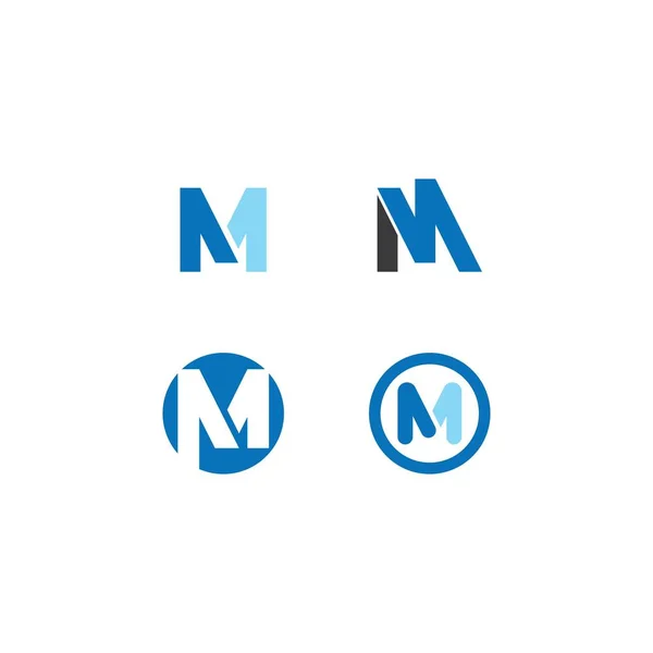 M brev logotyp — Stock vektor