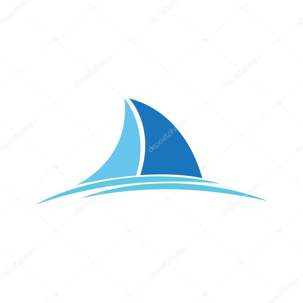 Sailing logo vector icon template