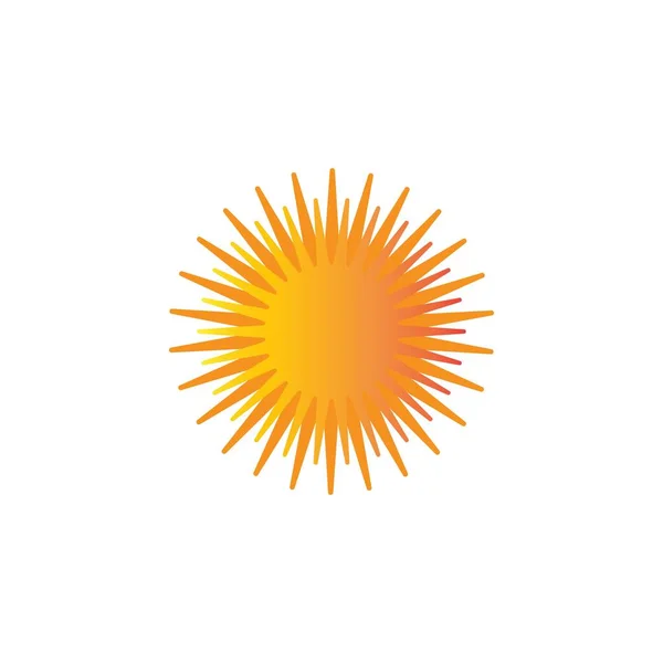 Logotipo ilustración del sol — Vector de stock
