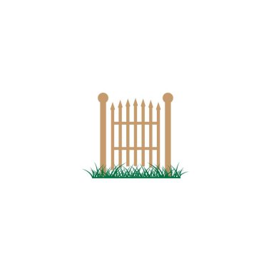 Çit logo simgesi vektörü