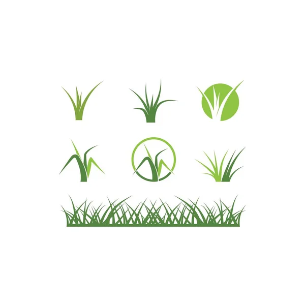 Grass ilustration logo — Stock Vector