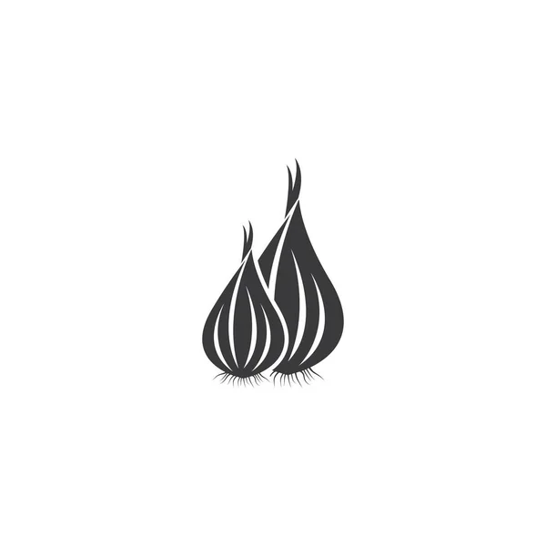 Garlic illustration logo icon vector — 스톡 벡터