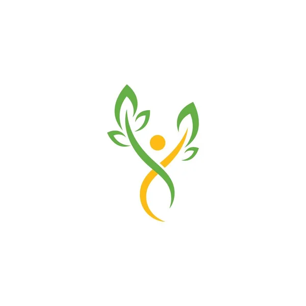 Vita sana persone Logo — Vettoriale Stock