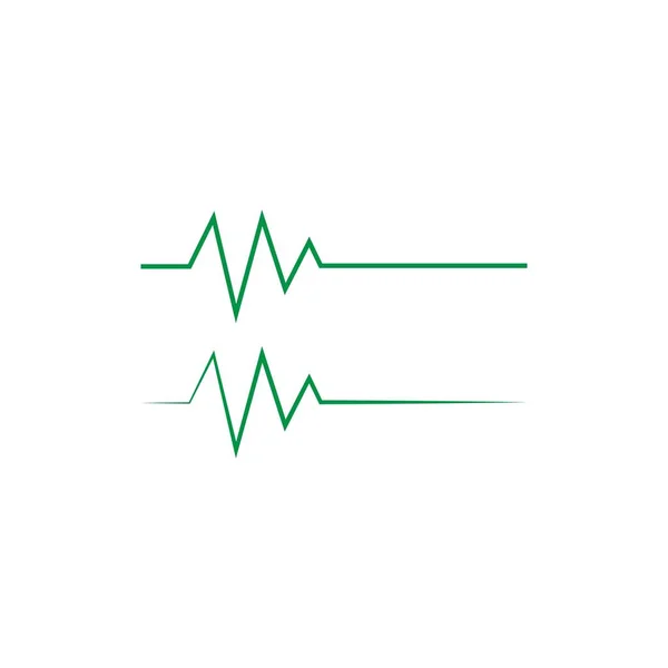 Ilustración de la línea de pulso — Vector de stock