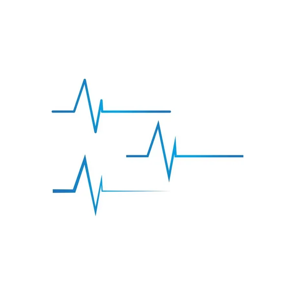 Pulse line ilustration — Stock Vector