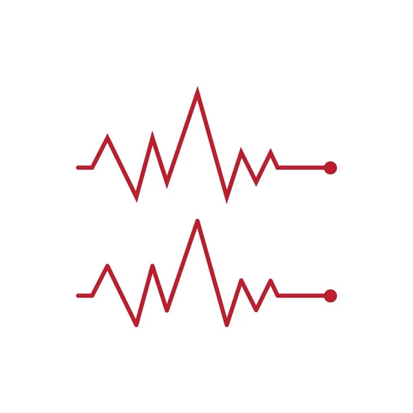 Ilustração da linha de pulso — Vetor de Stock