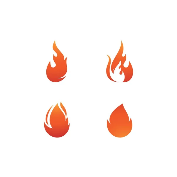 Tűz lángja logó — Stock Vector