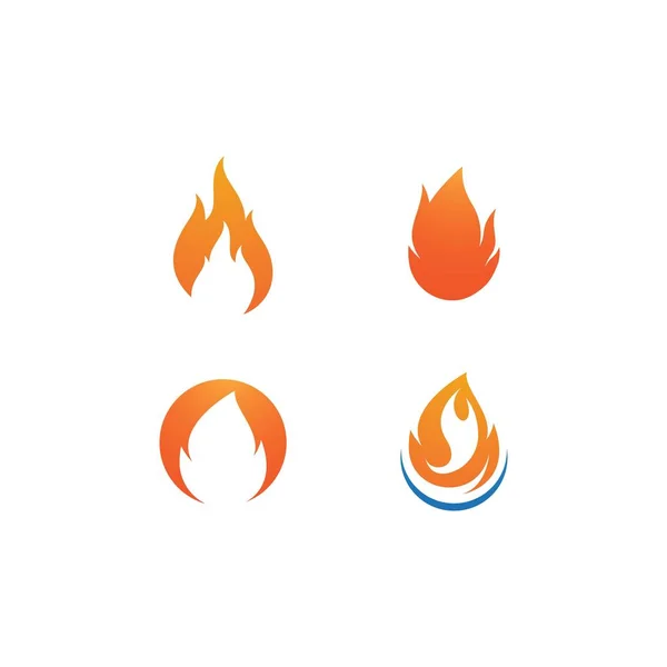Tűz lángja logó — Stock Vector