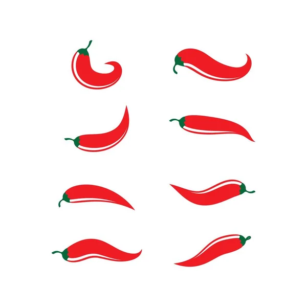 Hot Chili Illustration Logo Vektor — Stockvektor