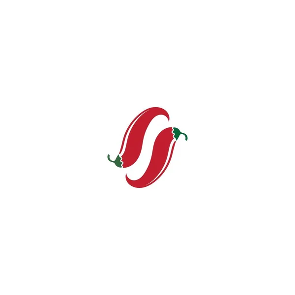 Hot Chili ilustração logotipo vetor — Vetor de Stock