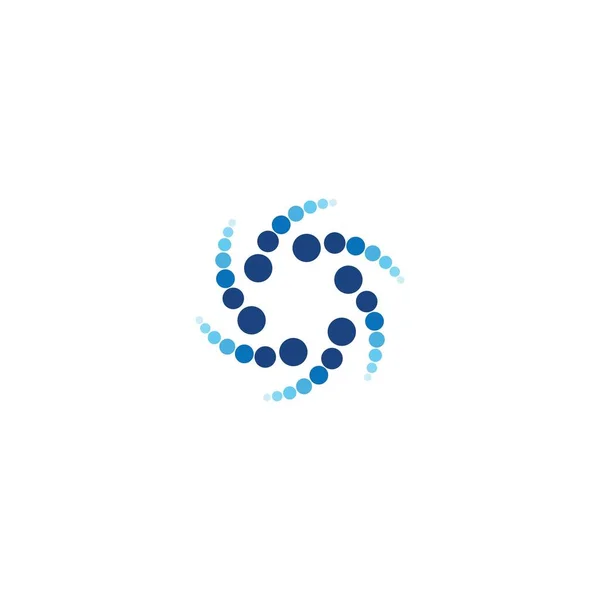 Circle Dots Abstract Business Logo Vector Template — Stock Vector