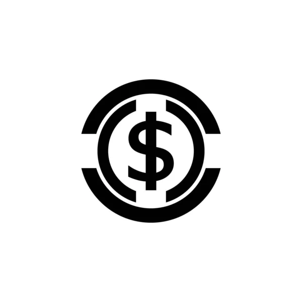 Geld Vektor Ikone Illustration Design — Stockvektor