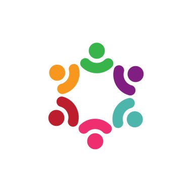 Toplum bakım Logo şablonu vektör