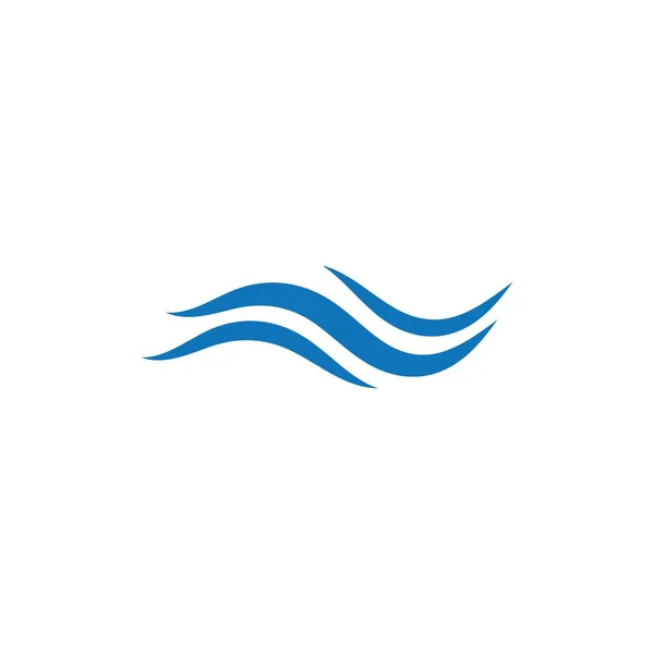 Aqua Vatten Våg Symbol Och Ikon Logo Typ Mall Vektor — Stock vektor
