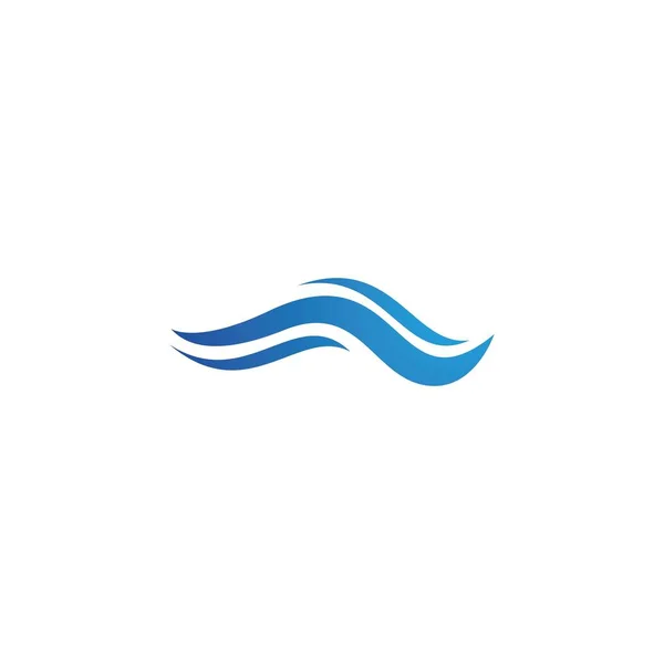 Aqua Ola Agua Símbolo Icono Logo Plantilla Vector — Archivo Imágenes Vectoriales
