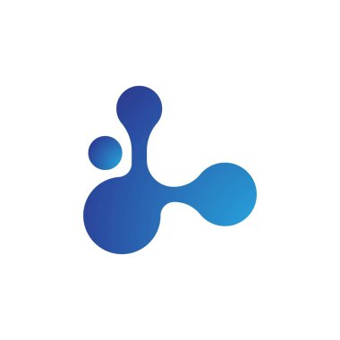 molekül Logo vektör simge şablon