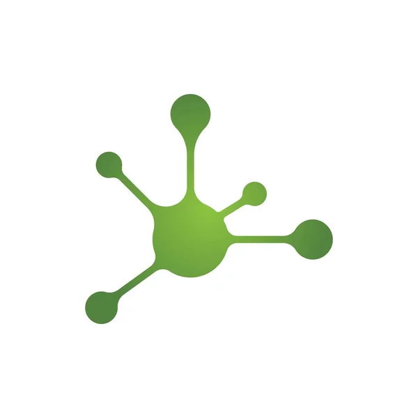 Modèle Icône Vectorielle Logo Molécule — Image vectorielle